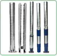 V6 Stainless Steel Borewell Submersible Pump Set